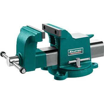 Слесарные стальные тиски 100мм KRAFTOOL STEEL 32701-100