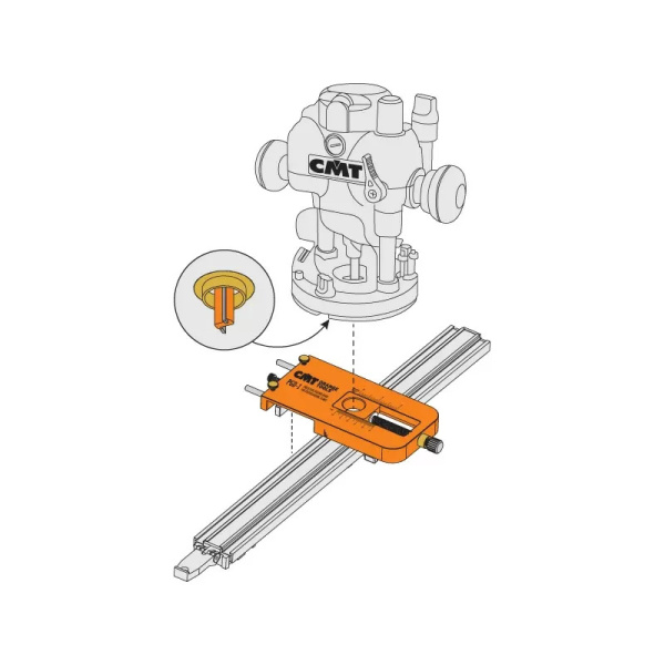 База для фрезера для выборки пазов CMT PGD-1_2 (convert.io)