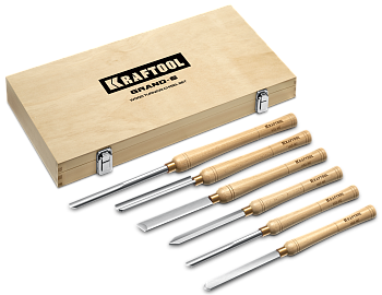 Набор профессиональных токарных резцов из 6 предметов Grand-6 KRAFTOOL 18368