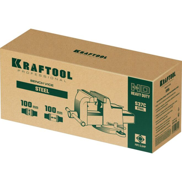 Слесарные тиски 100мм KRAFTOOL STEEL 32701-100_5