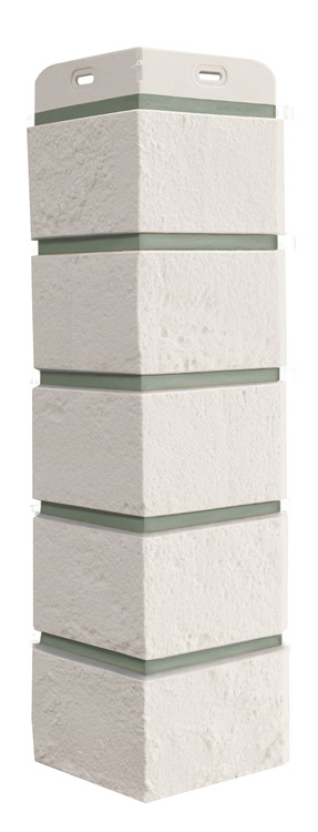 Угол Grand Line Состаренный кирпич Design молочный со швом RAL 7006