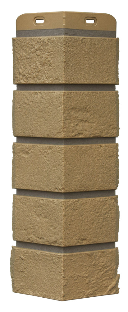 Угол Grand Line Состаренный кирпич Design Plus солома с темно-бежевым швом