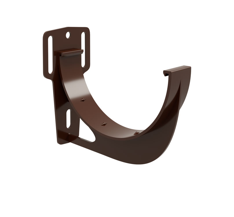 Кронштейн желоба slider Классика 120 ПВХ Grand Line коричневый (RR 32)