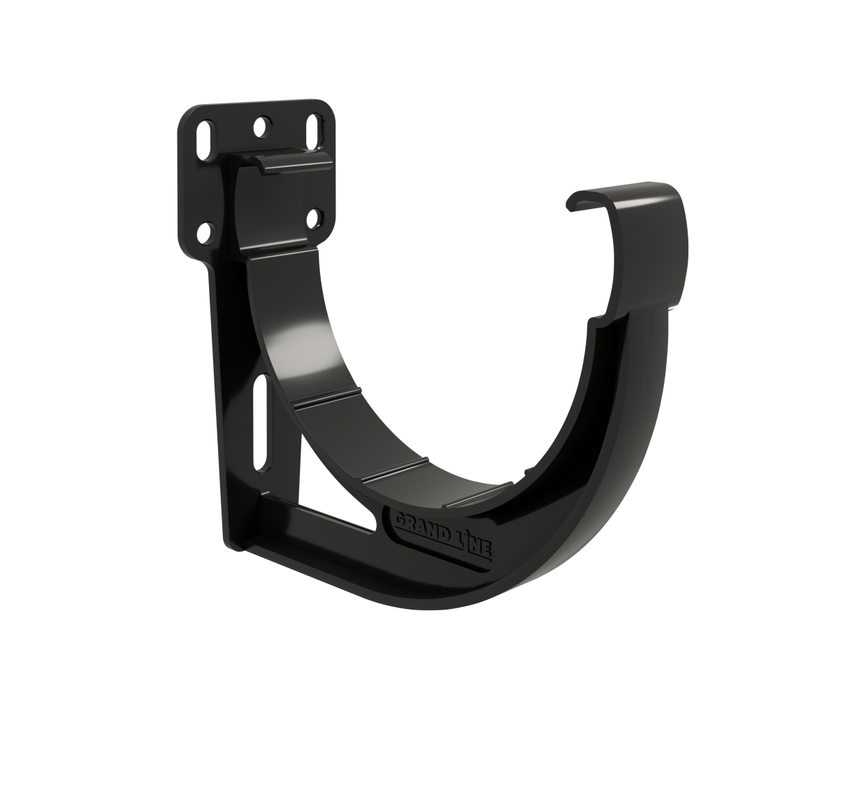 Кронштейн желоба slider Дизайн 135 ПВХ GL черный (RAL 9005)