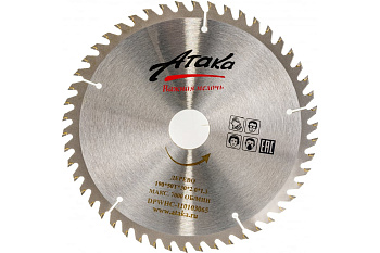 Диск пильный 190х50Тх30 дерево ч/рез профи АТАКА