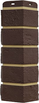 Угол Grand Line Состаренный кирпич Design Plus каштан с песочным швом