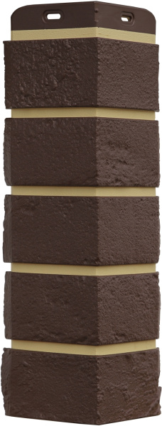 Угол Grand Line Состаренный кирпич Design Plus каштан с песочным швом