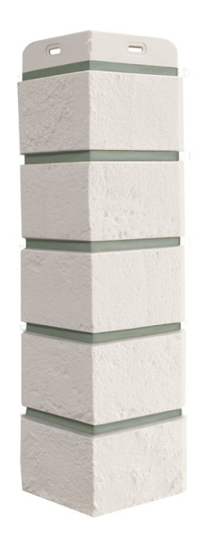 Угол Grand Line Состаренный кирпич Design молочный со швом RAL 7006