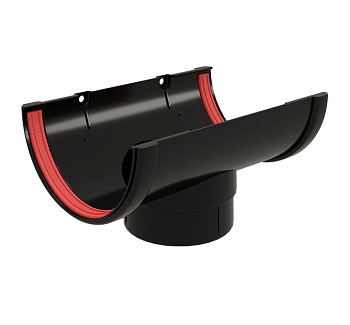 Воронка Классика 120 ПВХ Grand Line  черная (RAL 9005)