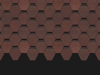 Гибкая черепица DOCKE PIE PREMIUM Коллекция КЁЛЬН цвет Зрелый каштан 3м2