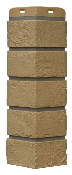 Угол Grand Line Состаренный кирпич Design Plus солома с темно-бежевым швом