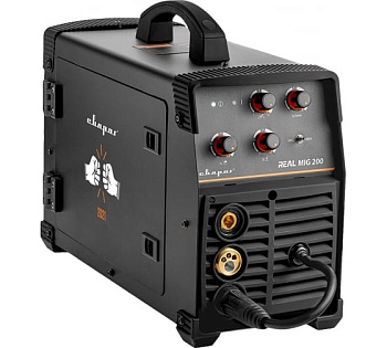 Инвертор сварочный REAL MIG 200 BLACK (N24002N) + маска (Хамелеон) и краги