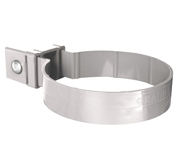 Хомут трубы Kliker ПВХ Grand Line Premium белый (инд.упак.) (RAL 9003)