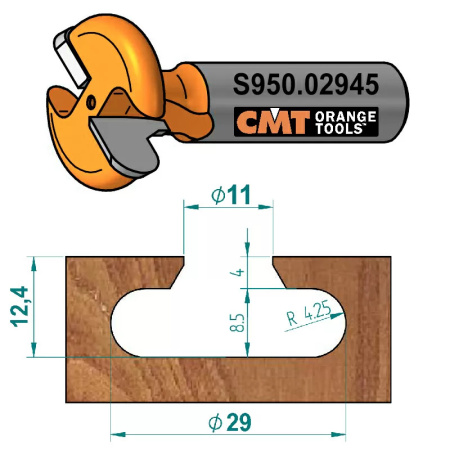 Фреза пазовая Т-образная CMT S950.02945_3 (convert.io)