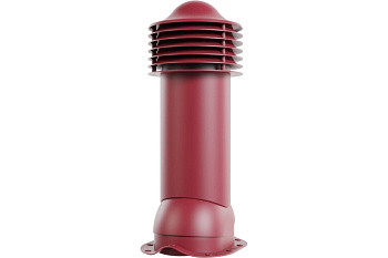 Вентиляционная труба для металлочерепицы Viotto D125 мм, H650 мм, утепленная, RAL 3005