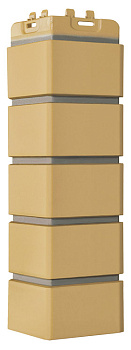 Угол Grand Line Клинкерный кирпич Design песочный со швом RAL 7006