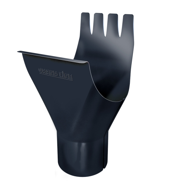 Воронка Grand Line 125х90 мм RAL 7024 мокрый асфальт