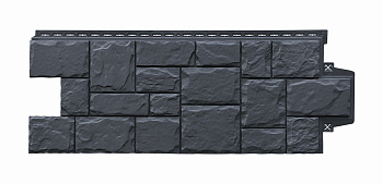 Фасадная панель Grand Line Крупный камень Classic графит