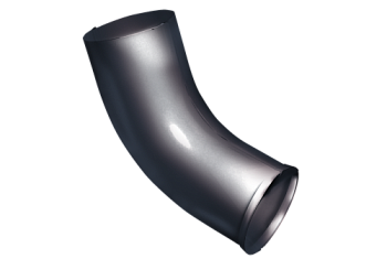 Колено стока Optima 100 мм RAL 7024 мокрый асфальт