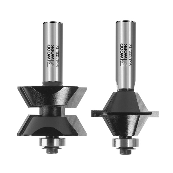 Комплект фрез для кромочного соединения Woodwork 956.4035.12