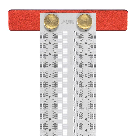 Линейка разметочная T-образная 300 мм с карандашом Woodwork RUL-30T_2