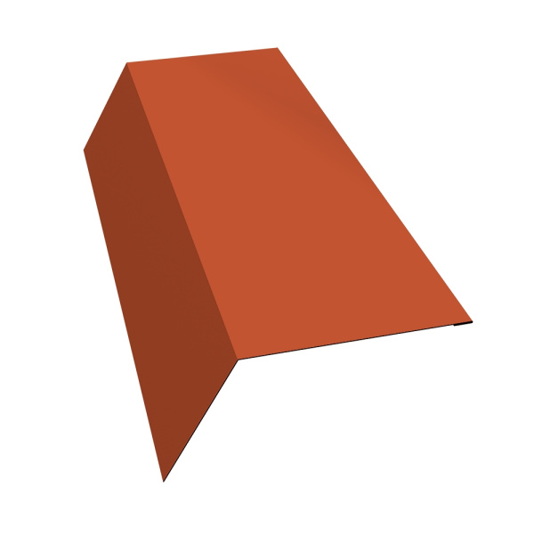 Планка карнизная 120х80 0,45 PE RAL 8004 терракота