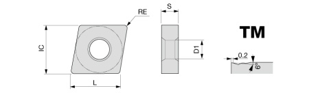 CNMG120408-TM T9225 ч-ж