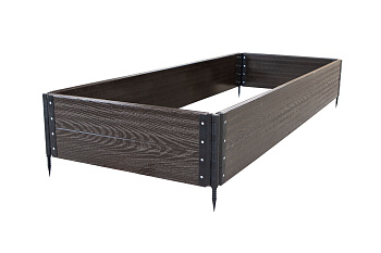 Комплект грядки из ДПК Grand Line 2200x800x300мм Венге