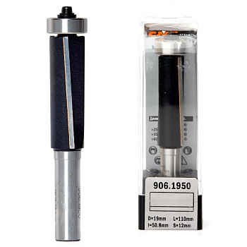 Фреза концевая обгонная с подшипником D=19,0 I=50,8 S=12,0 L=110,0  CMT PRO 906.1950