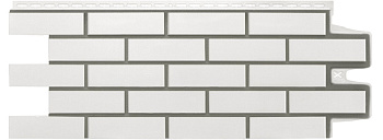 Фасадная панель Grand Line Клинкерный кирпич Design молочный со швом RAL 7006