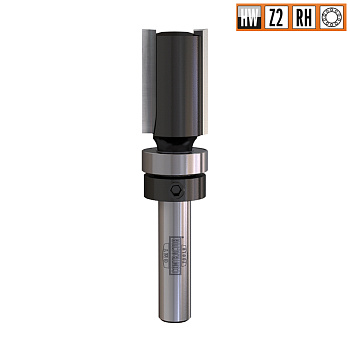 Фреза концевая обгонная с подшипником S=8 D=16x20 Z=2 CMT Contractor K911-160B