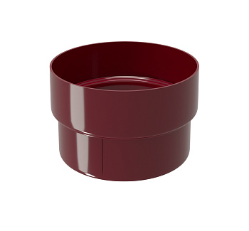 Муфта трубы соединительная ПВХ Grand Line бордо (RAL 3005)