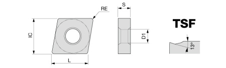 CNMG120408-TSF T9225 ч-ж