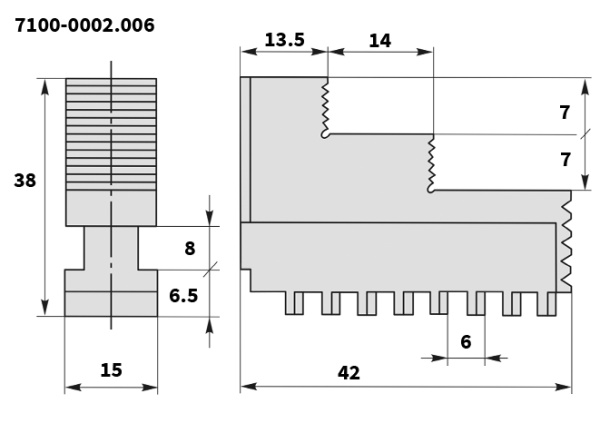 7100-0002.006 обратные для Ф100мм