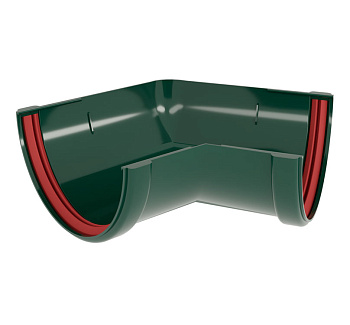 Угол желоба 135 град. Классика 120 ПВХ Grand Line зелёный (RAL 6005)