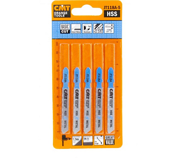 Пилки лобзиковые (металл/чистовой рез) комплект из 5шт. CMT JT118A-5