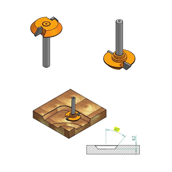 Фреза для выравнивания плоскости Z 2 CMT S922.04066_3 (convert.io)