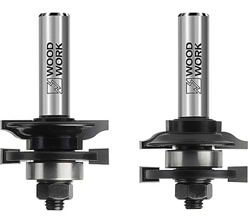 Комплект фрез для мебельной обвязки с подшипником D=41.3 I=23 L=74 S=12 Woodwork 991.2301.12