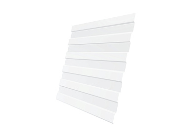 Профнастил С8А 0,45 PE RAL 9003 сигнальный белый