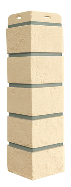 Угол Grand Line Состаренный кирпич Design бежевый со швом RAL 7006