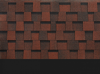 Ламинированная черепица DOCKE PIE DRAGON STANDARD Красный 2,38 м2