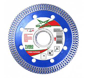 Диск алмазный TURBO SUPREME 115*1,0*10*22,23 "MD-STARS"