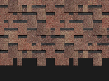 Гибкая черепица DOCKE PIE PREMIUM Коллекция Генуя цвет Амаретто 3м2