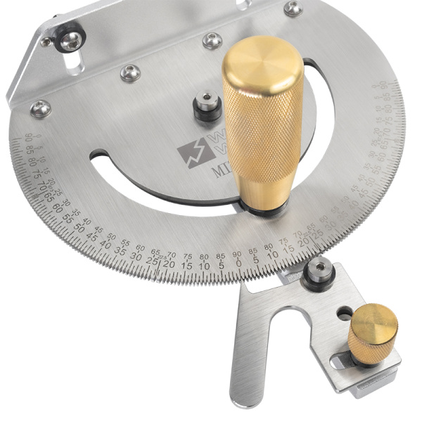 Упор угловой с транспортиром для пиления и фрезерования с шагом Woodwork MIT-003