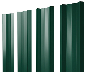 Штакетник М-образный А с прямым резом 0,4 PE RAL 6005 зеленый мох