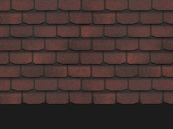 Гибкая черепица DOCKE PIE PREMIUM Коллекция Женева цвет Чили 3,1м2