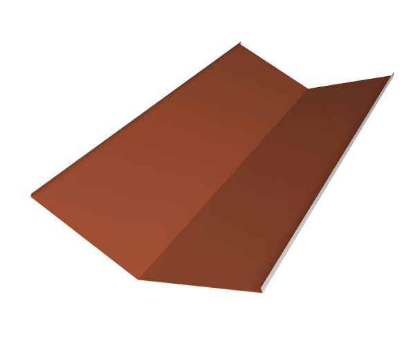 Планка ендовы нижней 300х300 0,45 PE  RAL 8004 терракота (2м)