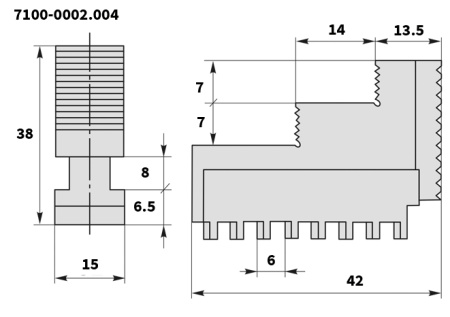 7100-0002.004 для патрона Ф100мм
