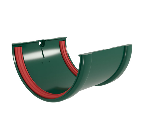 Соединитель желобов Классика 120 ПВХ Grand Line зелёный (RAL 6005)