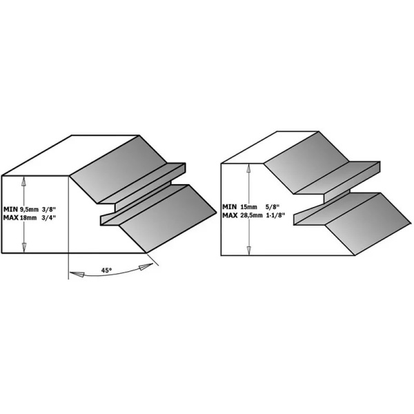 Фреза концевая для сращивания CMT PRO 955.4570